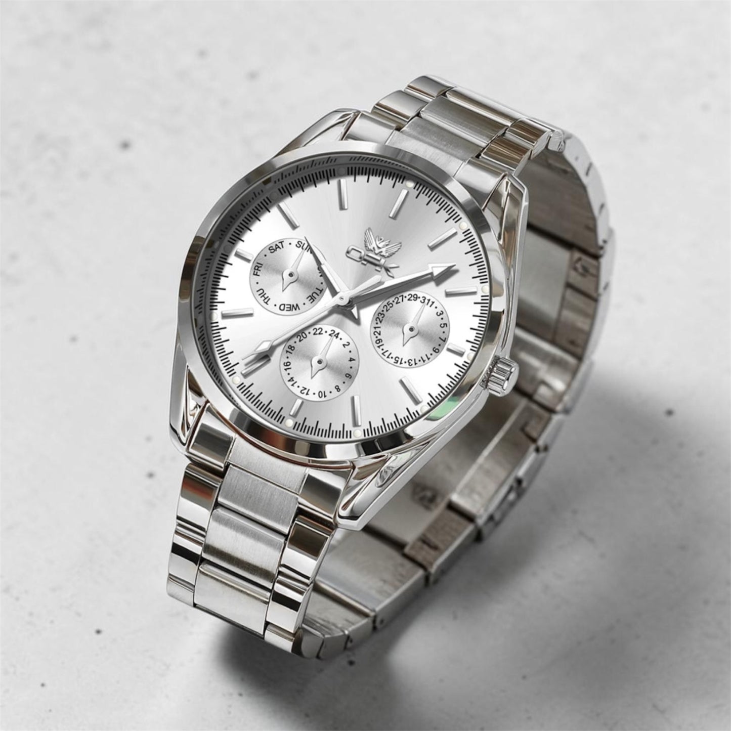 Montre Chronographe Homme – Acier Inoxydable