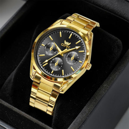 Montre Chronographe Homme – Acier Inoxydable