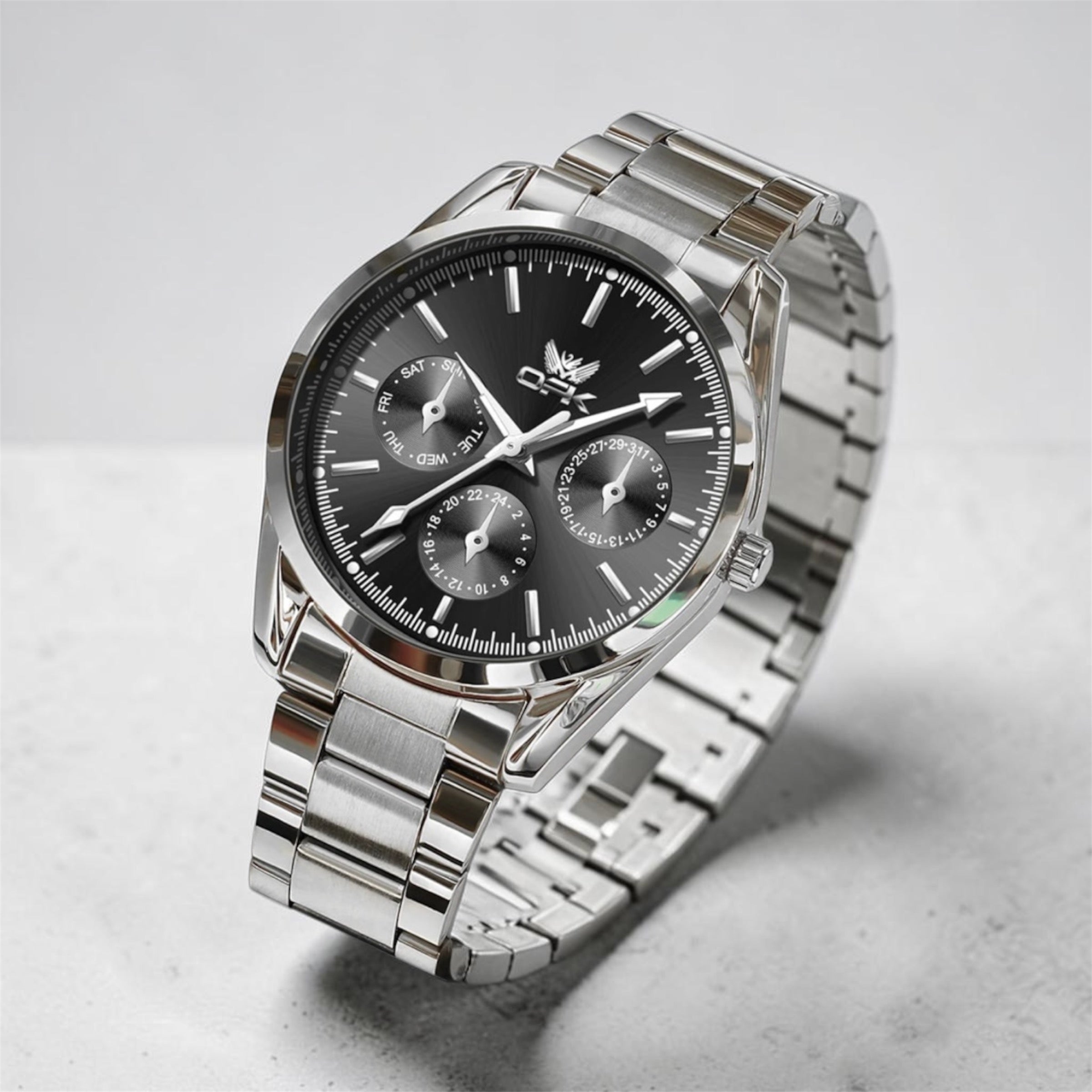 Montre Chronographe Homme – Acier Inoxydable