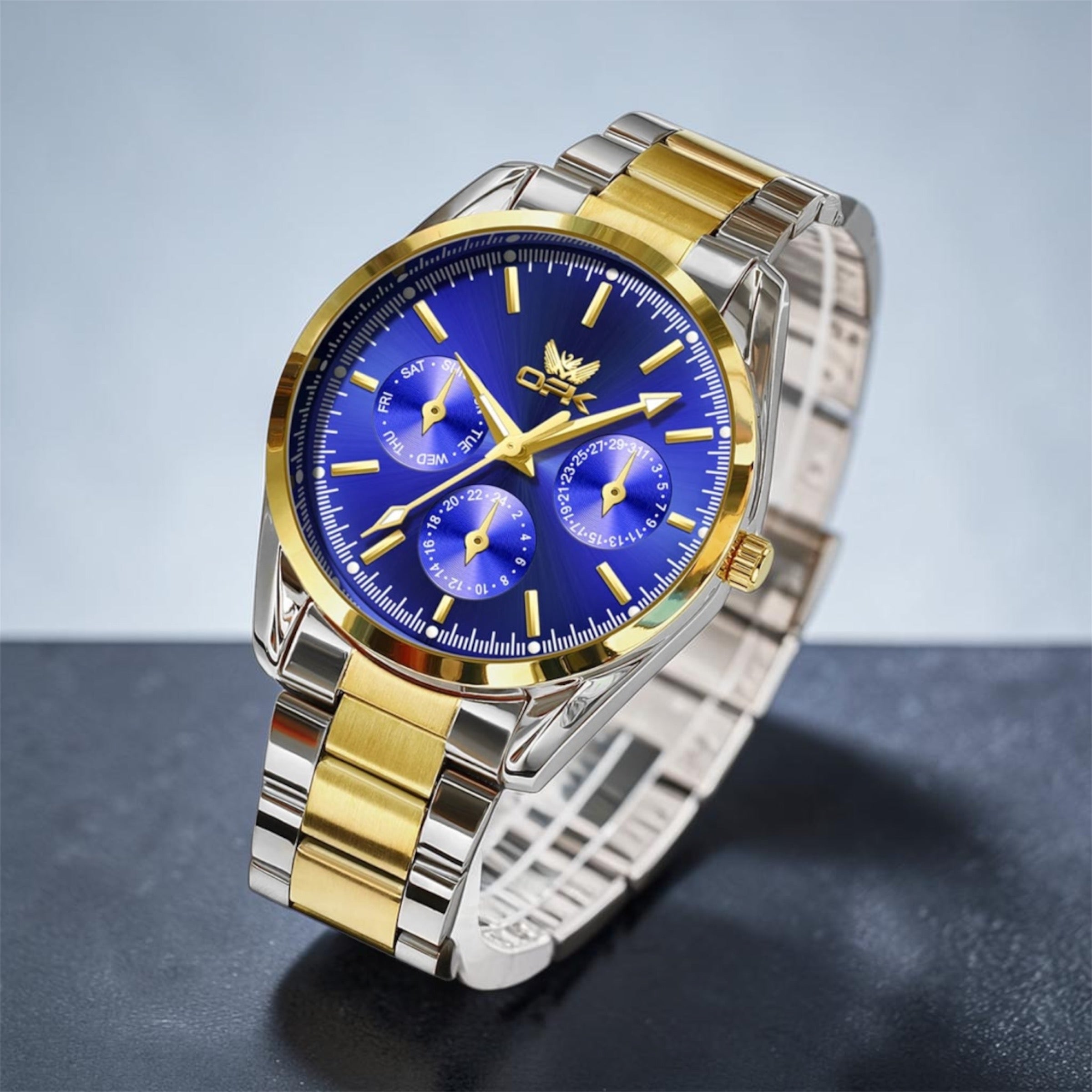 Montre Chronographe Homme – Acier Inoxydable
